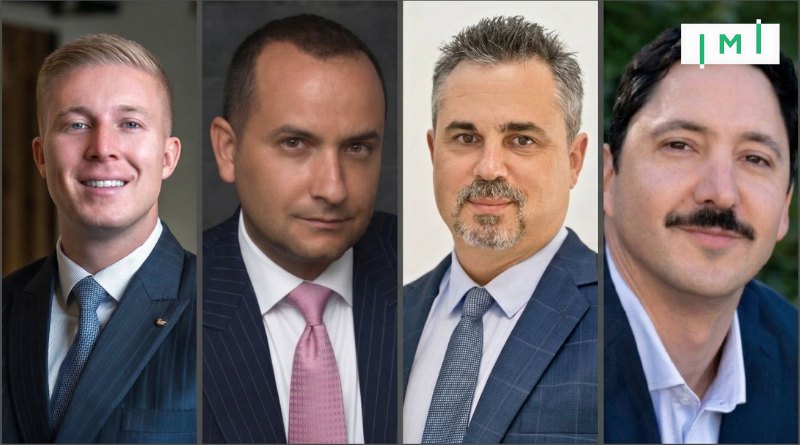 The four principals of the consortium, as published by Investment Migration Insider. Matías Apparcel, AIM Global's founder, is on the right